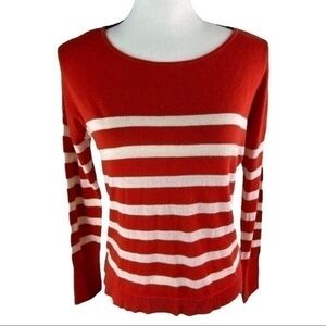 LOFT Top Long Sleeve Striped Lightweight Knit Sweater Top Petite Medium